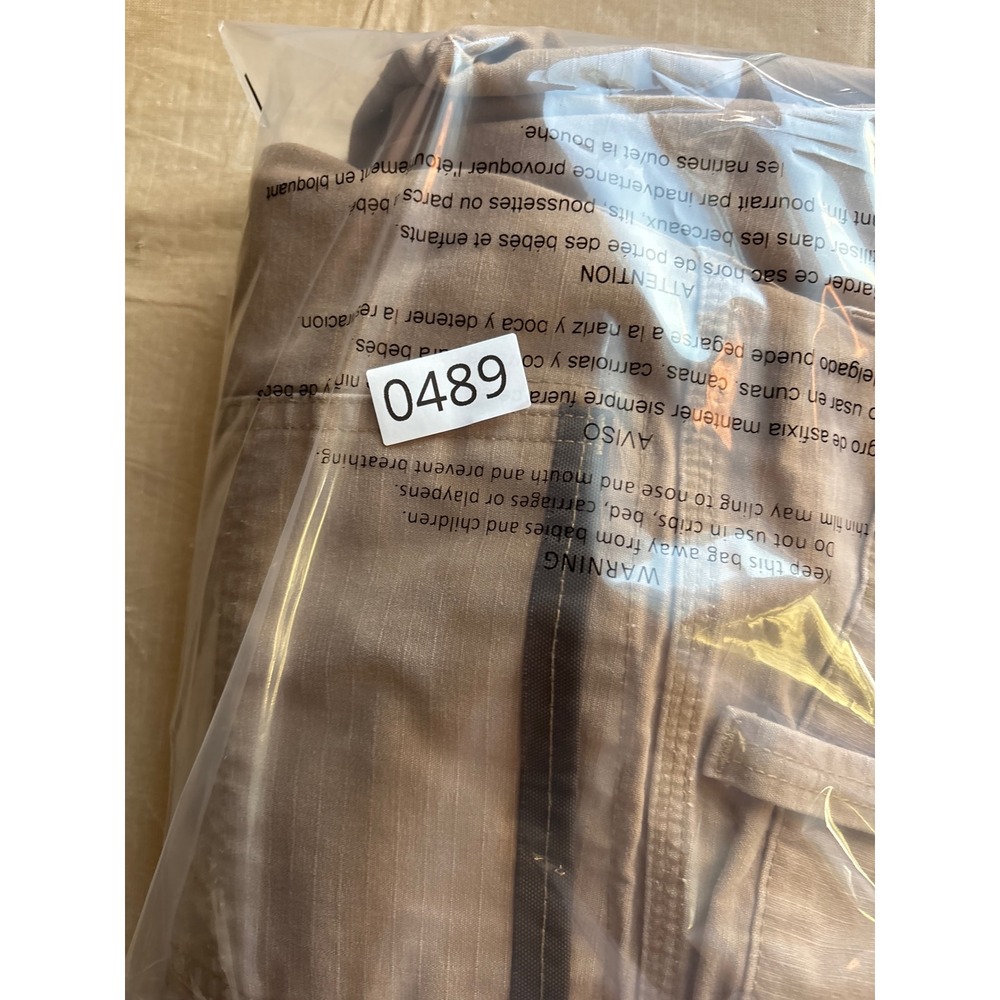 Wrangler Workwear Mens Tan Ripstop Cargo Pants Straight Leg Utility 36x31 - Picture 9 of 9